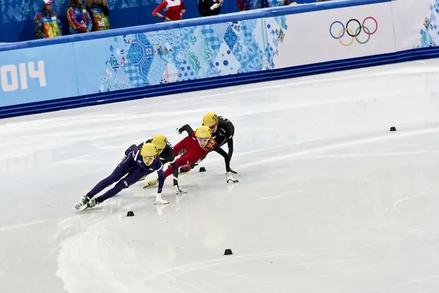 Short track -luistelijat kilpailevat Sotšin 2014 olympialaisissa